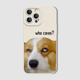 Cute Corgi Puppy Silicone Case for iPhone Series